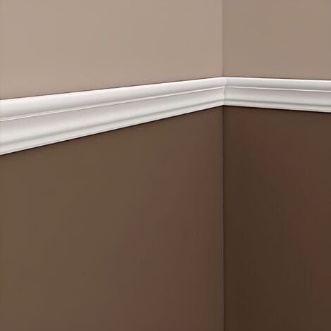 Cornice Parete 151377 Profhome modanatura tipo stucco fregio stile neoclassico bianco 2 m