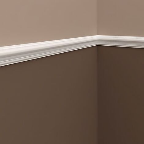 Cornice Parete 651301 Profhome modanatura tipo stucco cornice parete stile neoclassico polistirene bianco 2 m