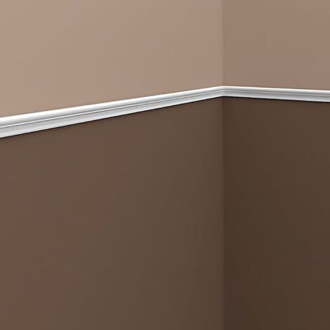 Cornice Parete 651321 Profhome modanatura tipo stucco cornice parete stile neoclassico bianco 2 m