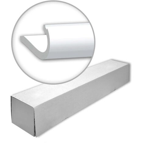 Profhome 150710-box 1 Scatola 2 pezzi Cornice soffitto parete Cornice per soffitti design classico senza tempo 4 m (1/5)