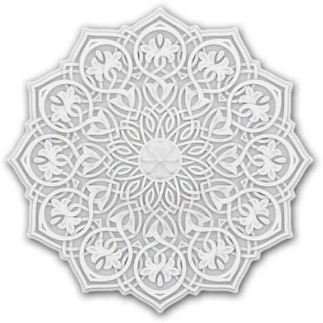 Rosone Soffitto In Schiuma PU Ø700mm - Decorazione Per Lampadari - Foto 5