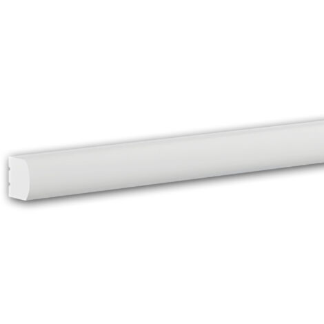 Cornice Parete Profhome 651809 Fregio modanatura aspetto stucco modanatura design moderno bianco 2 m