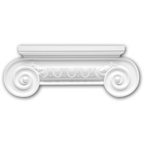 Mensola Profhome 483003 cornice per esterno elemento decorativo elemento di  facciata stile neoclassico bianco