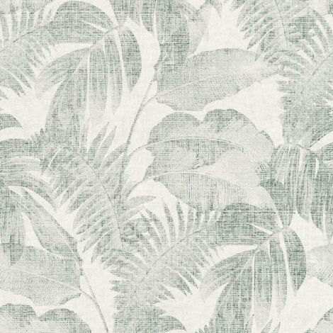 Carta da parati natura Profhome 373964 Carta da parati TNT leggermente strutturata con il used look opaca verde bianco-crema beige 5,33 m2