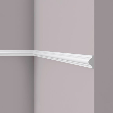 Cornice Parete NMC WL1 WALLSTYL Noel Marquet modanatura tipo stucco design classico senza tempo bianco 2 m - bianco