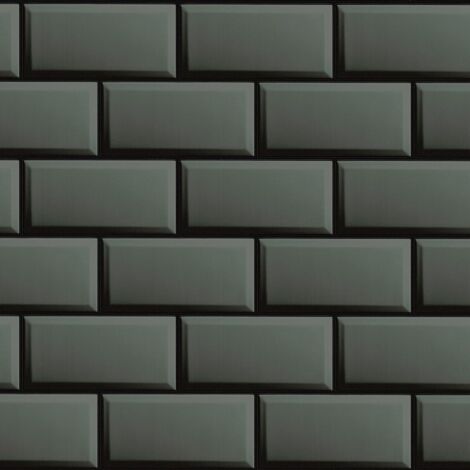 Carta da parati a pietre e mattonelle Profhome 383571 Carta da parati TNT goffrata a caldo liscia con aspetto pietra lucida antracite grigio-scuro grigio 5,33 m2 (1/5)