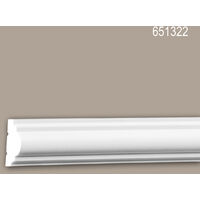 Cornice Parete 651322 Profhome modanatura tipo stucco fregio stile neoclassico bianco 2 m - bianco