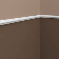 Cornice Parete 651322 Profhome modanatura tipo stucco fregio stile neoclassico bianco 2 m - bianco
