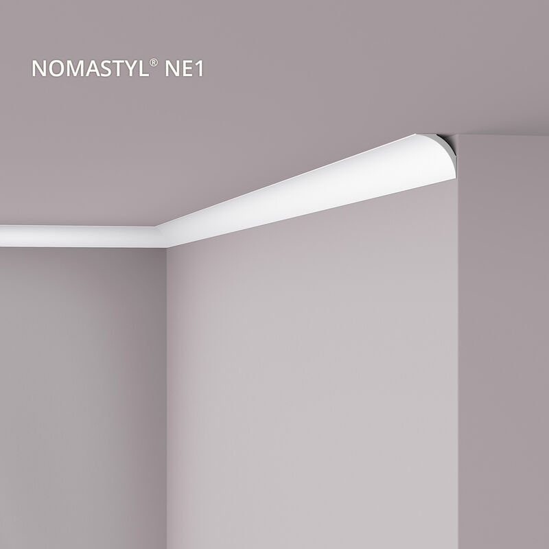 NMC NE1 PURE-box NOMASTYL Noel Marquet 1 Box 110 pieces Cornice moulding  contemporary design white 220 m