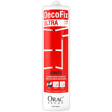 DecoFix Ultra Installation adhesive 270 ml polyurethane-based glue Orac Decor FX400 seam joints between mouldings