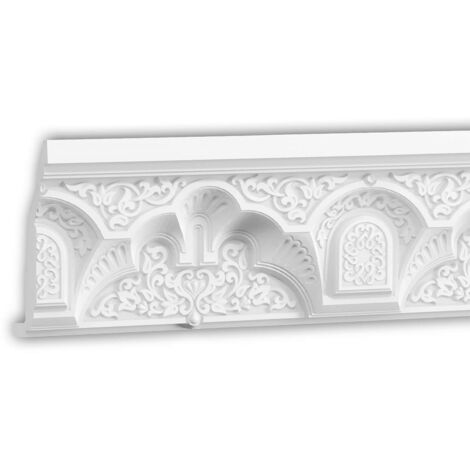 Cornice moulding Profhome 150504 Ceiling moulding Stucco moulding Decorative moulding Islamic geometric patterns Orient moroccan style white 2 m