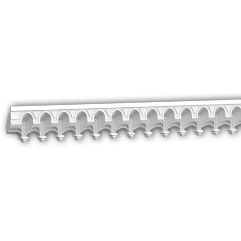 Cornice moulding Profhome 150501 Ceiling moulding Stucco moulding Decorative moulding Muslim architectural patterns Islamic Ornament moroccan style white 2,02 m (1/5)