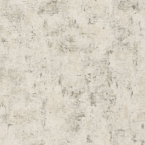 Plaster look wallpaper wall Profhome 395160 non-woven wallpaper textured with tangible texture shiny white gold beige 5.33 m2 (1/5)