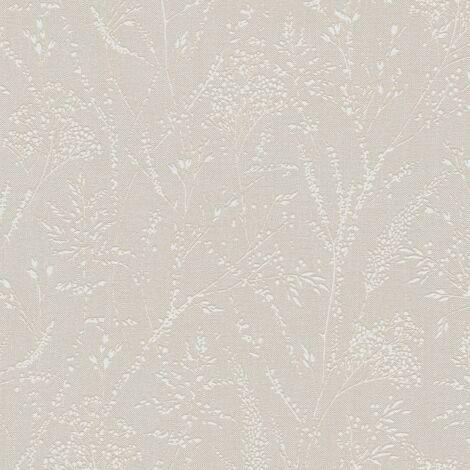 Ton-sur-ton wallpaper wall Profhome 397661 non-woven wallpaper textured with floral ornaments shimmering brown beige white 5.33 m2 (1/5)