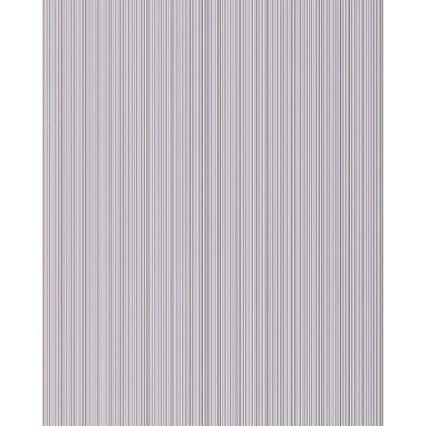 Unicolour-wallpaper wall EDEM 598-20 blown vinyl wallpaper textured with stripes and metallic highlights grey light-grey silver 5.33 m2 (57 ft2)