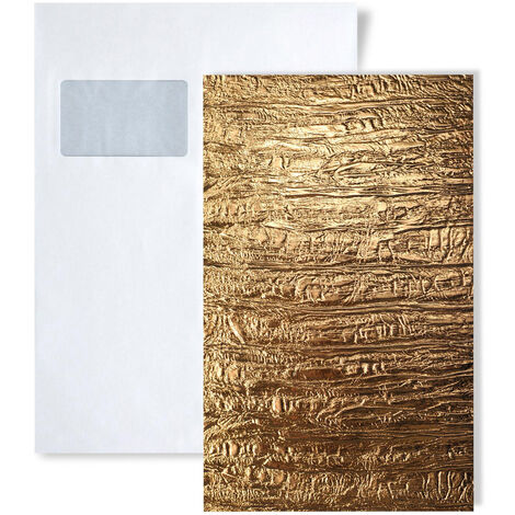 1 SAMPLE PIECE S-15660 WallFace PERSIAN GOLD Leather Collection Sample of wall panel in DIN A4 size