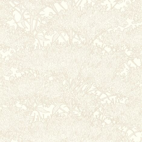 Nature wallpaper wall Profhome 369727 non-woven wallpaper slightly textured with graphical pattern matt cream gold grey 5.33 m2 (57 ft2)