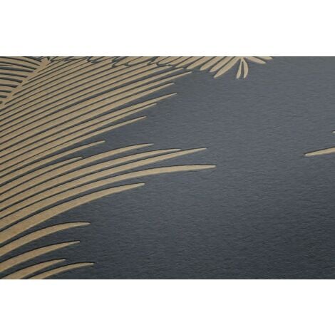 Nature wallpaper wall Profhome 379593 non-woven wallpaper textured with graphical pattern shiny gold grey 5.33 m2 (57 ft2)