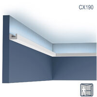 Orac Decor CX190-box AXXENT U-PROFILE 1 Box 20 pieces Cornice mouldings 40 m