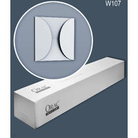 Orac Decor W107-box MODERN CIRCLE 1 Box 5 pieces 3d wall panels 0.55 m2 - white