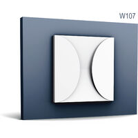 Orac Decor W107-box MODERN CIRCLE 1 Box 5 pieces 3d wall panels 0.55 m2 - white
