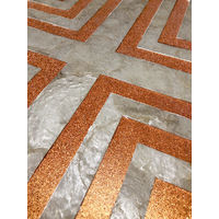 Shell wall covering WallFace LU05 CAPIZ decorative tile hand-crafted with real shells und glass beads mother-of-pearl look cream white orange 0.2 m2