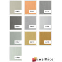 WallFace 10298 DECO Wall panel wallcovering wall shop decor plate metallized smooth surface silver brushed 2.60 sqm