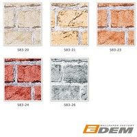 Rustic brick wallpaper wall EDEM 583-23 decorative vintage mural stone look vinyl orange-brown
