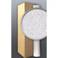 Wallpaper wall non-woven paintable EDEM 80362BR70-4 plaster look textured surface white 1 ct. 4 rolls 106 sqm (1140 sq ft)