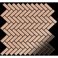 Mosaic tile massiv metal Copper mill copper 1.6mm thick ALLOY Herringbone-CM