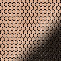 Mosaic tile massiv metal Copper mill copper 1.6mm thick ALLOY Penny-CM