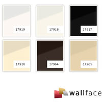 Wall panel glass look WallFace 17964 UNI MOCCA decor panel abrasion-resistant self-adhesive brown 28 sq ft (2.60 sqm)