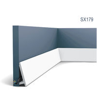 Skirting Orac Decor SX179 MODERN DIAGONAL Decorative moulding Baseboard modern white 2m - white