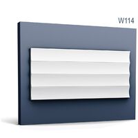 3d wall panel Orac Decor W114 MODERN VALLEY XL Wall panel deco element contemporary design white 2 m - white