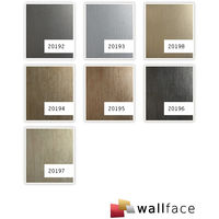 Wall panel metal look WallFace 20195 METALLIC USED Sand AR smooth Design panelling used look glossy self-adhesive abrasion-resistant grey sandy 2.6 m2