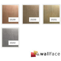 Wall panel metal look WallFace 20199 SLIGHTLY USED Copper AR smooth Design panelling used look brushed self-adhesive abrasion-resistant copper brown-grey 2.6 m2
