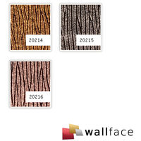Wall panel glass look WallFace 20214 CURVED Gold AR+ smooth Design panelling leather look mirror finish self-adhesive abrasion-resistant gold golden-brown 2.6 m2