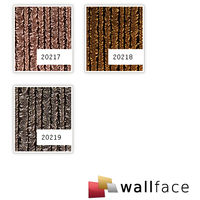Wall panel glass look WallFace 20217 ALIGNED Rose AR+ smooth Design panelling with a mirror finish self-adhesive abrasion-resistant pink bronze 2.6 m2