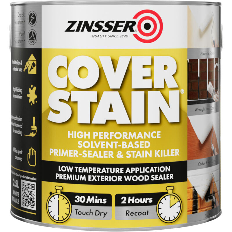 Zinsser Cover Stain - Primer Sealer - 2.5 Litre