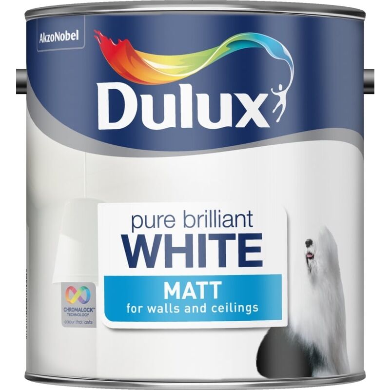 Dulux Retail Matt Pure Brilliant White 2.5L