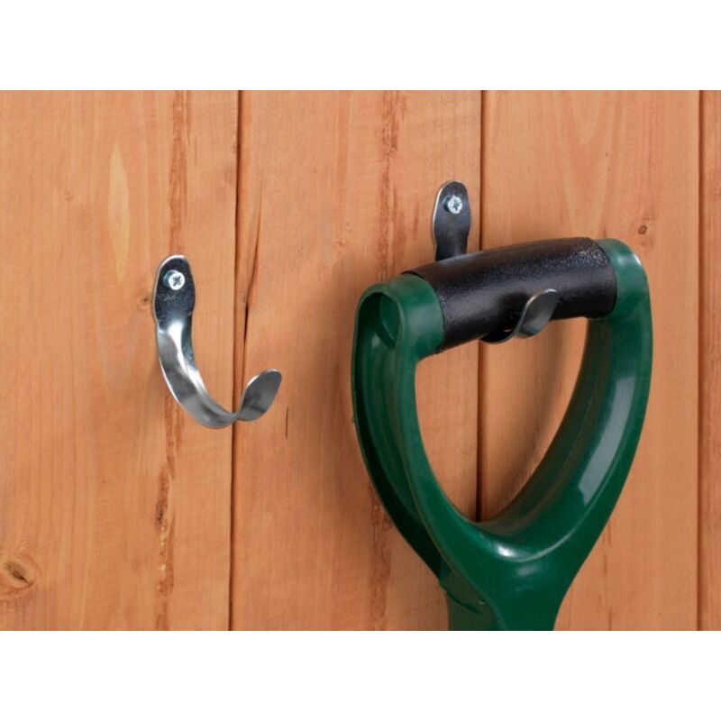 Supagarden Tool Hooks Galvanised Steel Hooks For Garden Sheds Pack 6