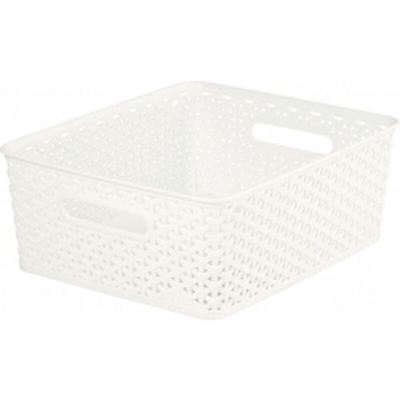 Small Faux Rattan Storage Basket 8L Litre Basket
