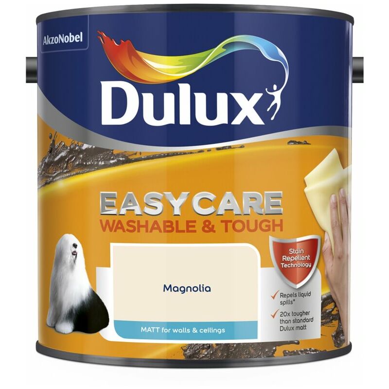 Dulux Easycare Washable & Tough Matt Emulsion Paint - 2.5L - Magnolia