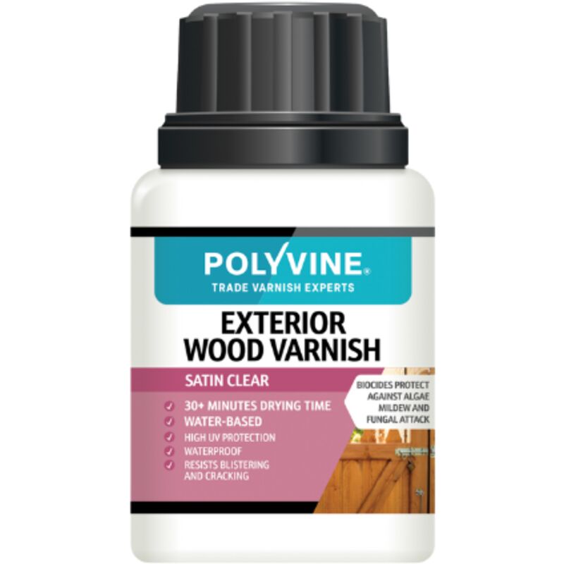 Polyvine Exterior Wood Varnish Satin 100ml