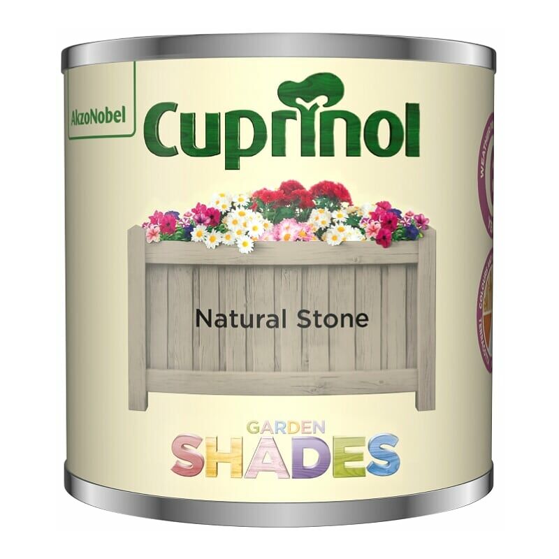 Cuprinol Garden Shades Tester Paint Pot 125ml Natural Stone