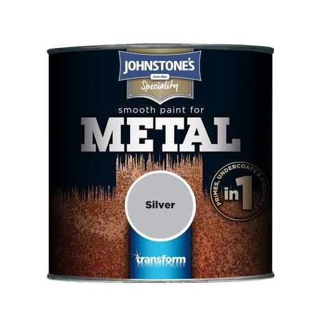 Johnstones Smooth Effect Metal Paint - Silver - 250ml