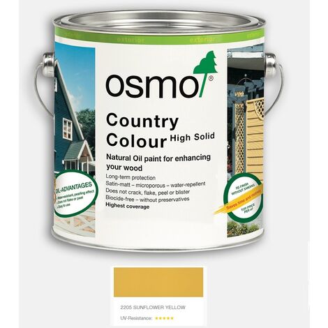 Osmo Country Colour - Sunflower Yellow - 2.5 Litre