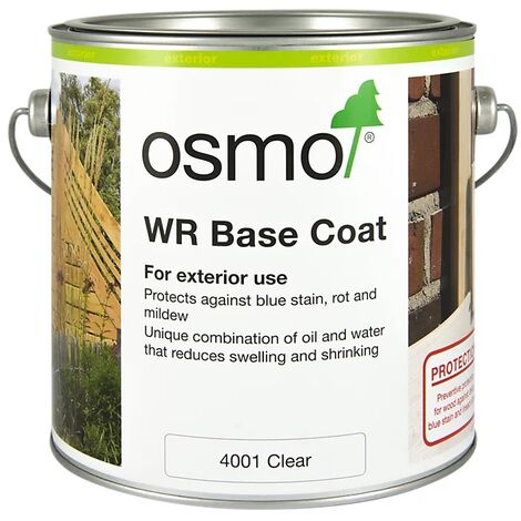 Osmo WR Basecoat - Clear Impregnation For Exterior Wood - 2.5 Litre