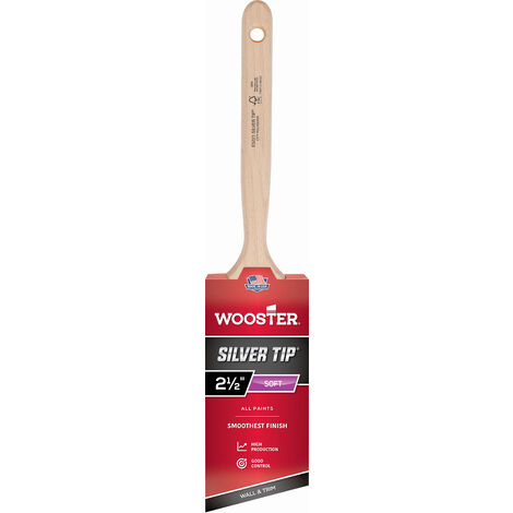 Wooster Silver Tip - Angle Sash - Wall and Trim Paint Brush - 2.5 Inch