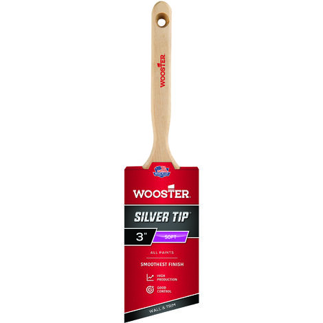 Wooster Silver Tip - Angle Sash - Wall and Trim Paint Brush - 3 Inch